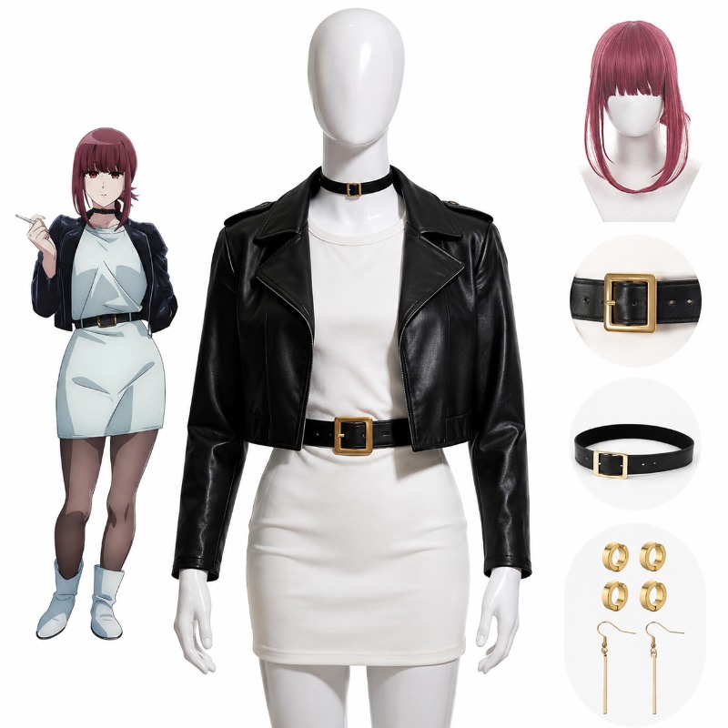 Leather Work Dress - Smoking Behind the Supermarket with You
