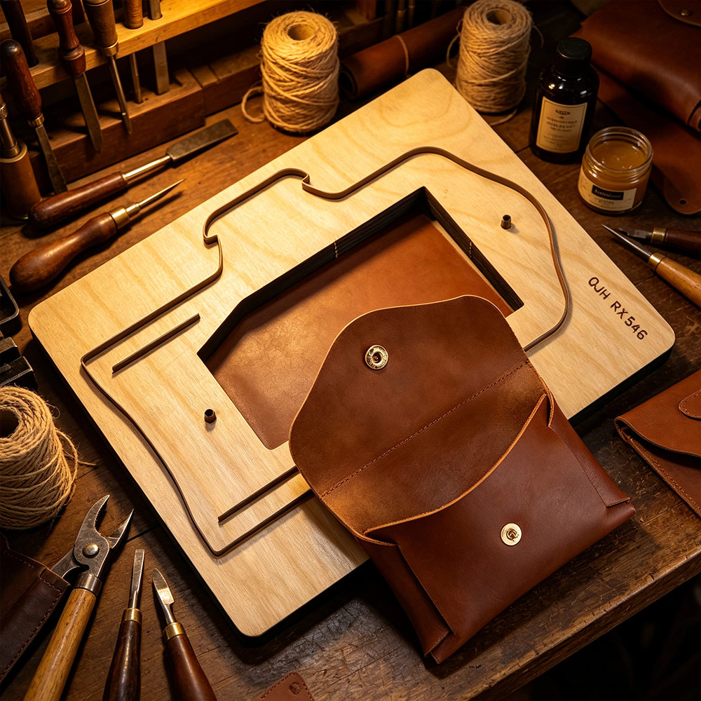 Leatherwork Projects - Wallet Coin Bag Leather Cutting Mold