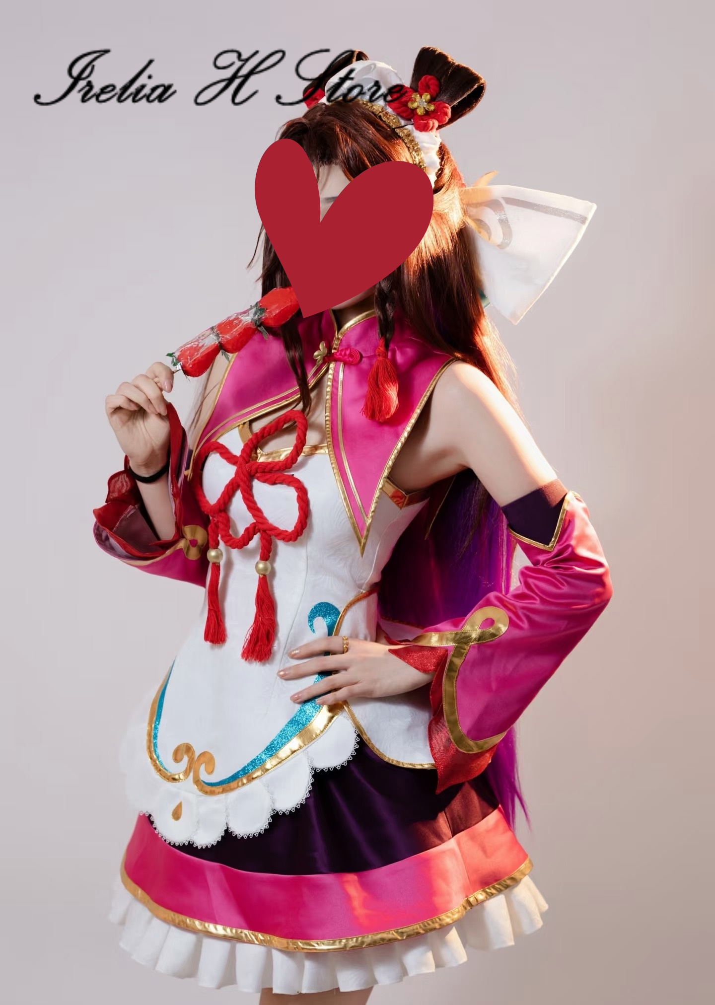 Leather Work Dress - Irelia H Dumpling Darlings Seraphine Cosplay