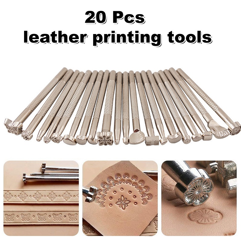 20Pcs Leather Stamping Tools L - Leatherwork Embossing recension och pris