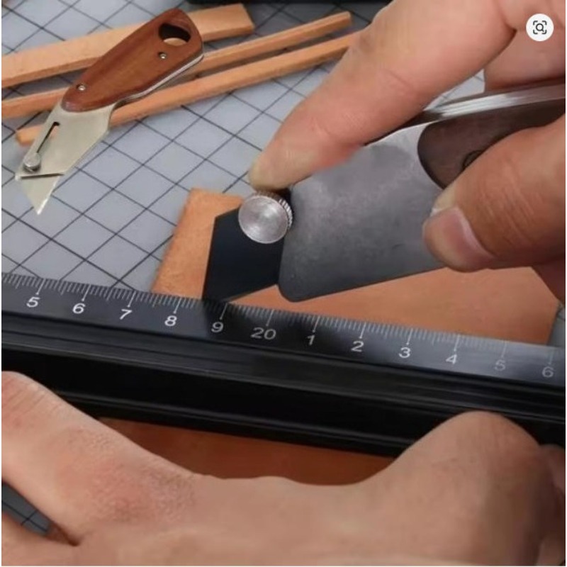 Trapezoid Stainless Steel Leat - Leatherwork Knives recension och pris