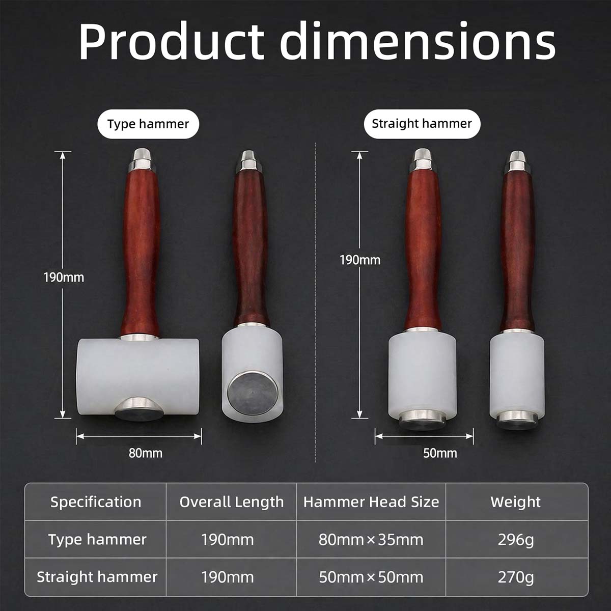 Nylon Leather Carving Hammer D - Leatherwork Embossing recension och pris