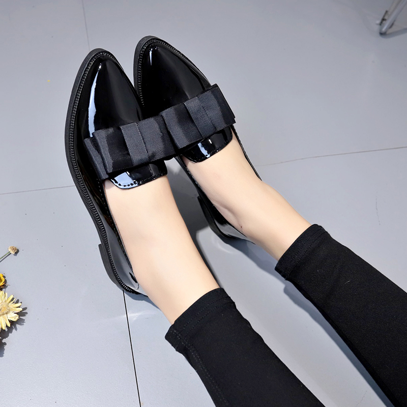 Black/ Wine Red Patent Leather - Leather Work Heels recension och pris