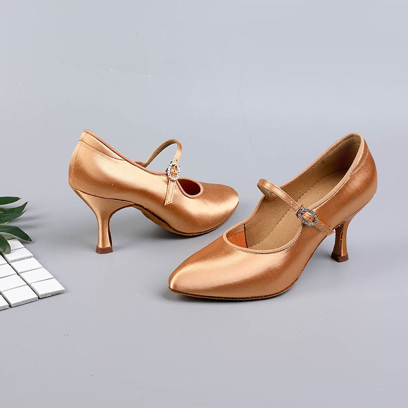 Women Ballroom Dance Shoes Rhi - Leather Work Heels recension och pris