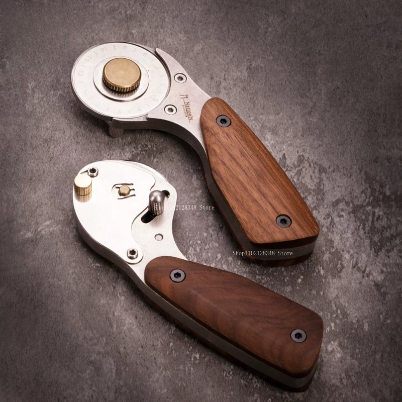 Natural Wooden Handle All-meta - Leatherwork Knives recension och pris