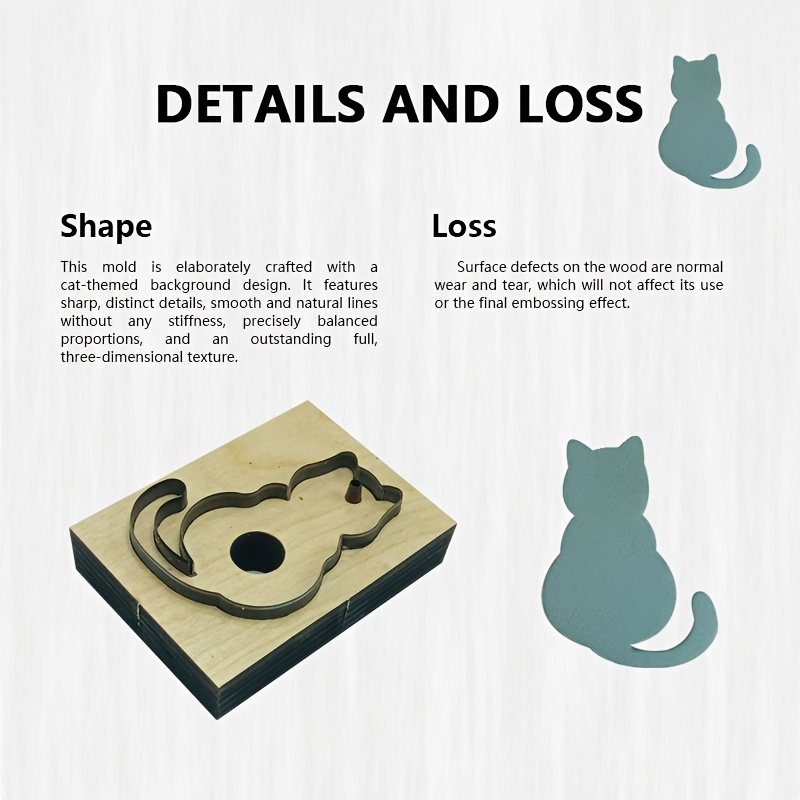 Leather Cutting Stamp Tool Cat - Leatherwork Embossing recension och pris