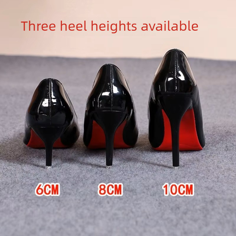Sexy Pointed Toe Patent Leathe - Leather Work Dress recension och pris