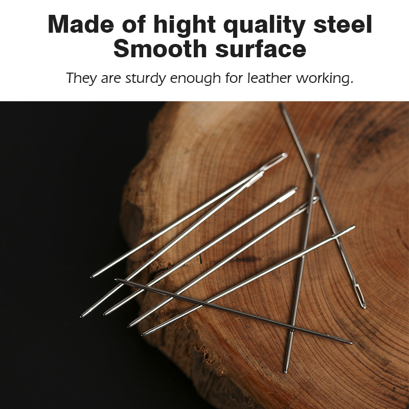 WUTA 24 Pcs Large Eye Blunt St - Leather Needle Harness recension och pris