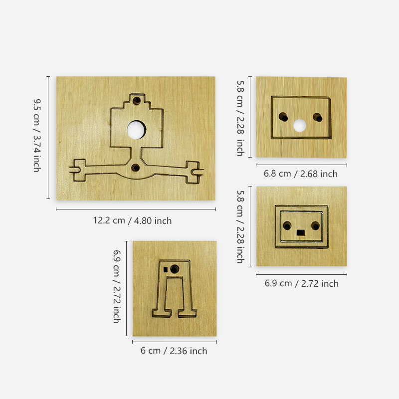 4Pcs Robot Leather Cutting Die - Leatherwork Embossing recension och pris