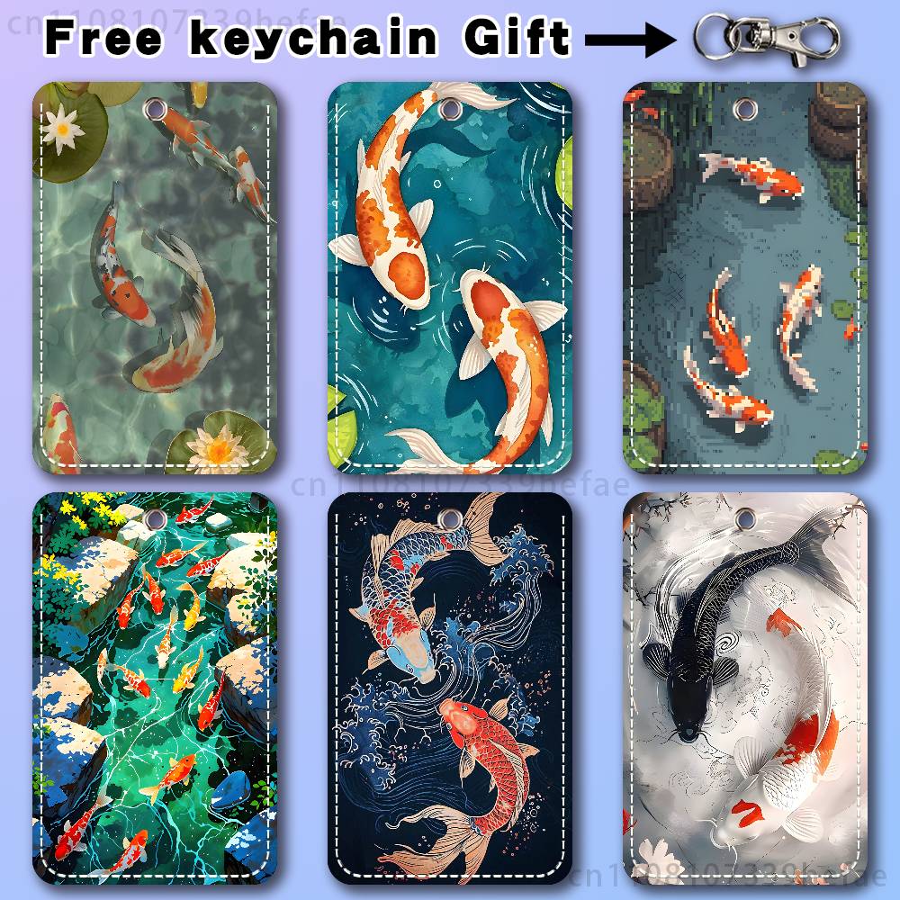 Koi Carp Painting Art Holder F - Leatherwork Art recension och pris