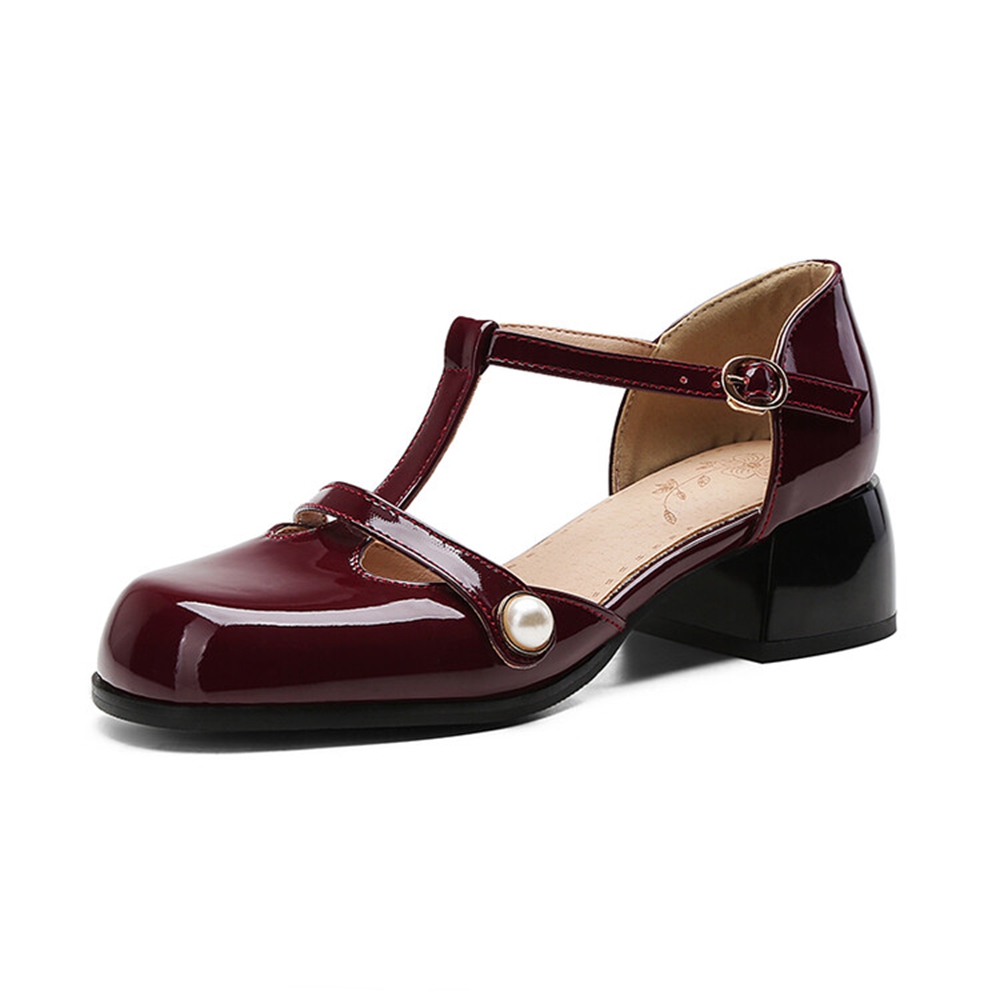 Thick High Heels Sandals Women - Leather Work Dress recension och pris