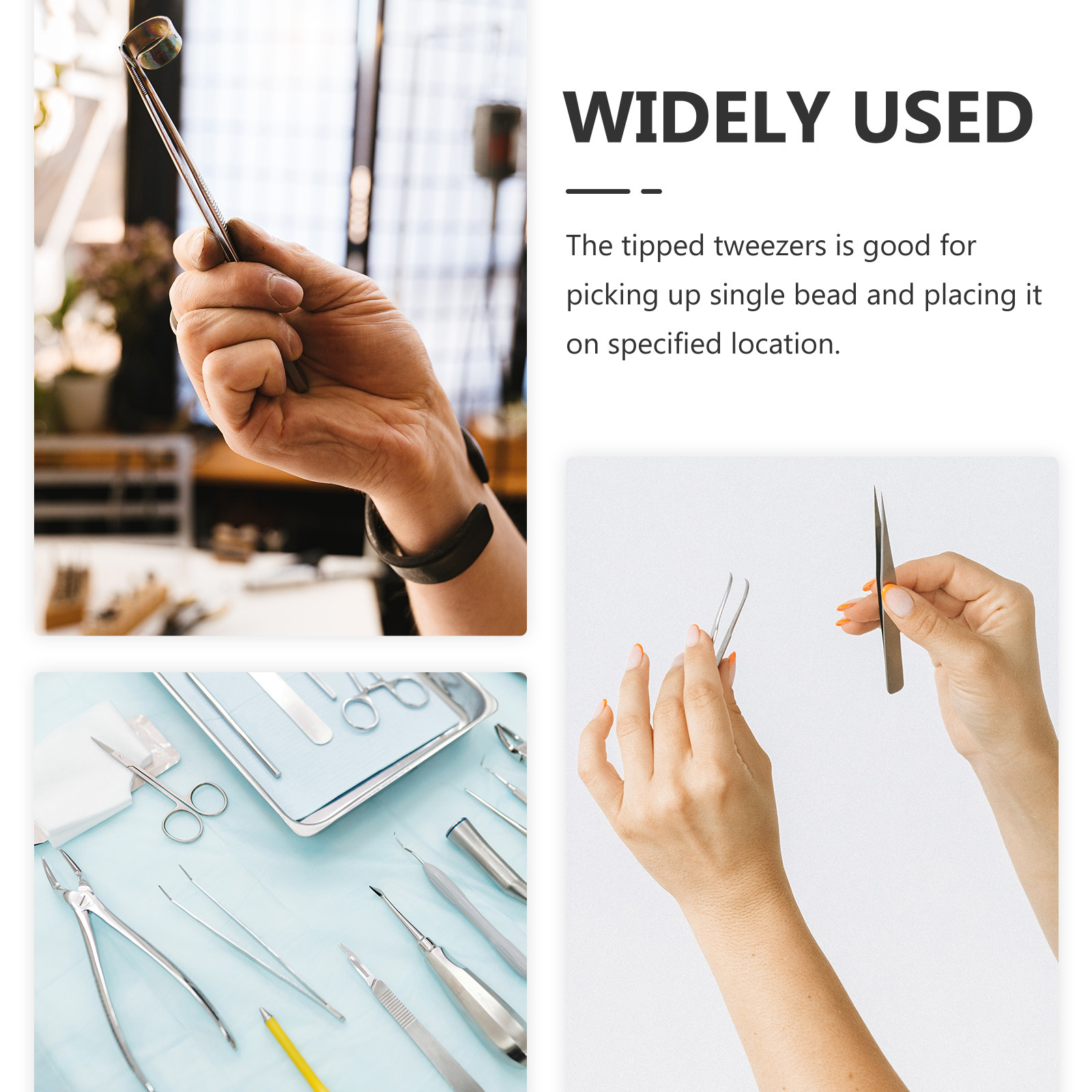 10Pcs Plastic Craft Tweezers B - Leatherwork Art recension och pris