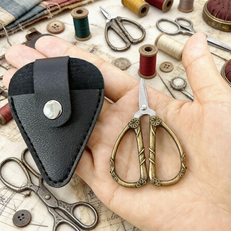 Mini Vintage Scissors Stainles - Leatherwork Art recension och pris
