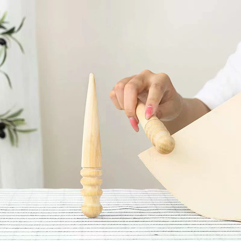 Wooden leather, solid wood rou - Used Leatherwork Tools recension och pris