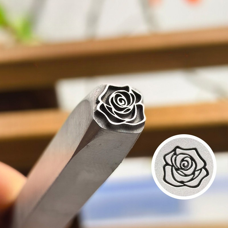 5/7mm Flower Pattern Metal Sta - Leatherwork Embossing recension och pris