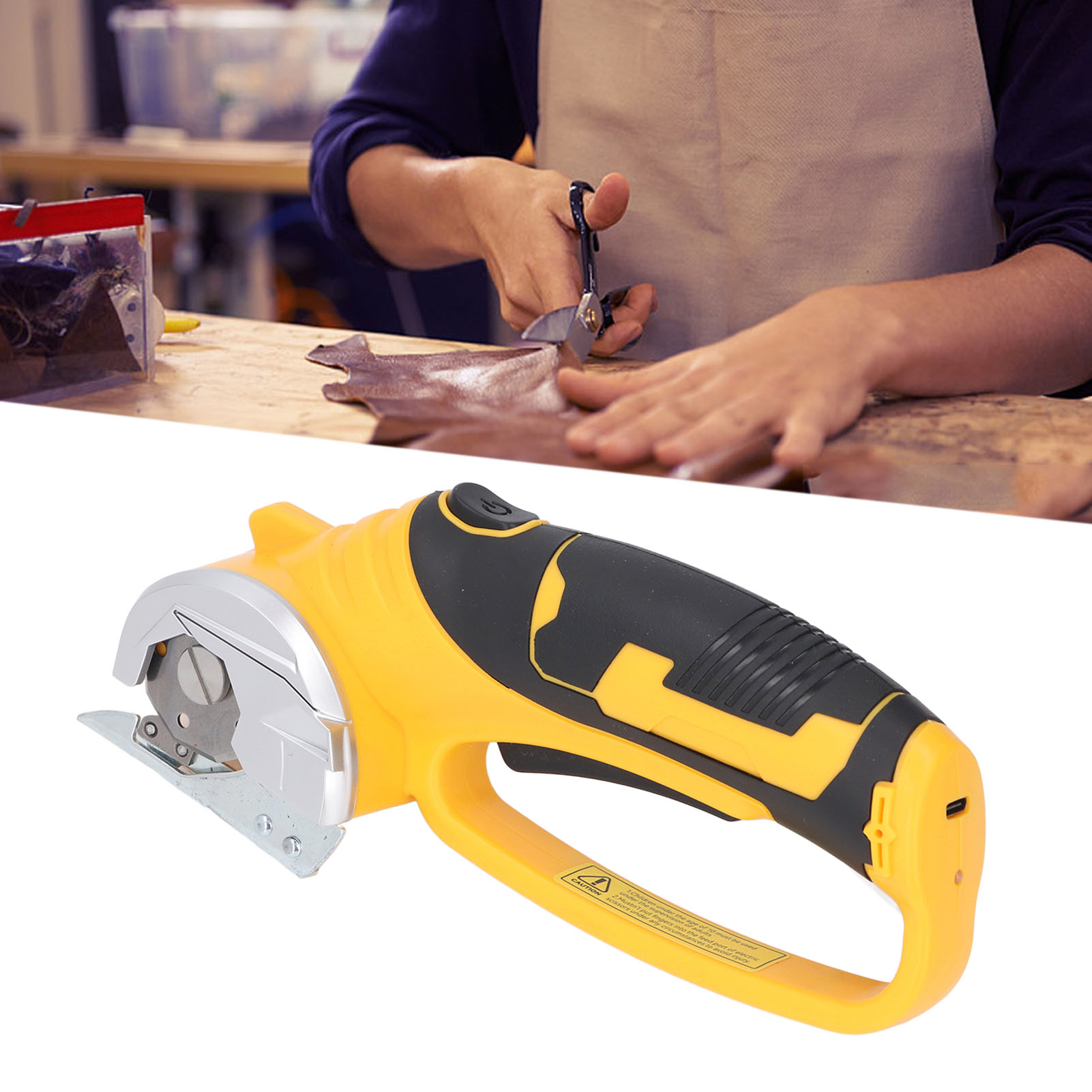 Cordless Carpet Scissors Handh - Leatherwork Knives recension och pris