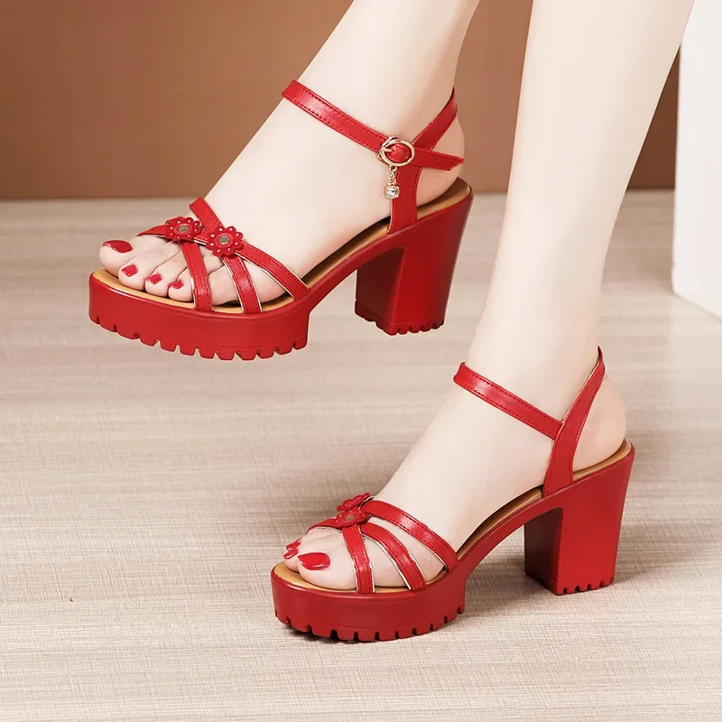 8cm Small Size 32-43 Elegant F - Leather Work Heels recension och pris
