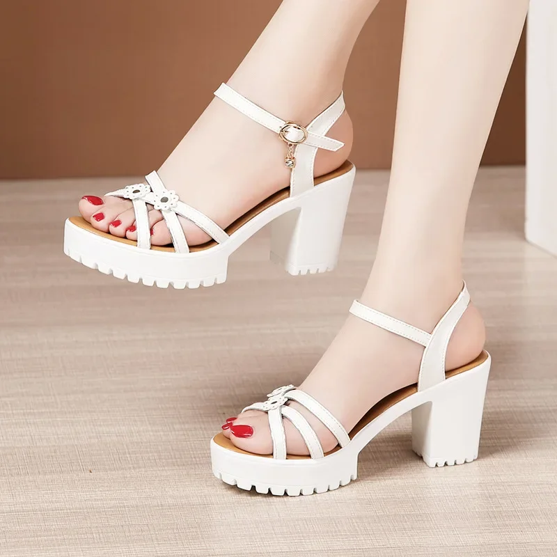 8cm Small Size 32-43 Elegant F - Leather Work Heels recension och pris