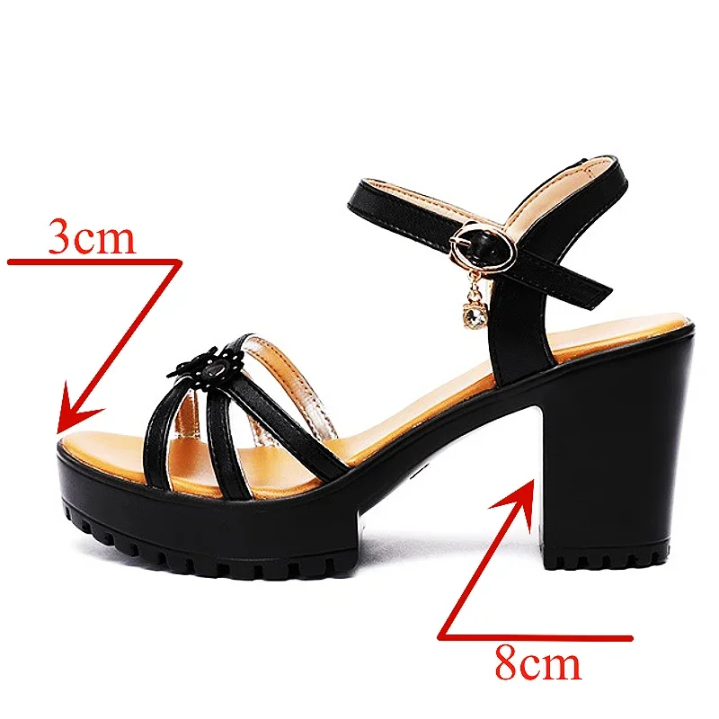 8cm Small Size 32-43 Elegant F - Leather Work Heels recension och pris